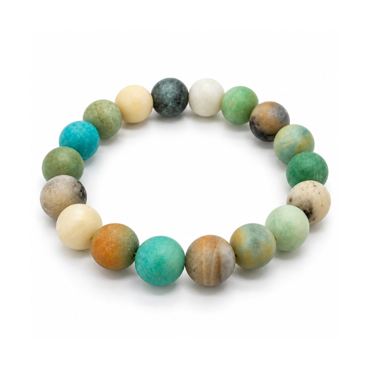 Amazonite Bead Bracelet – Alternate overhead