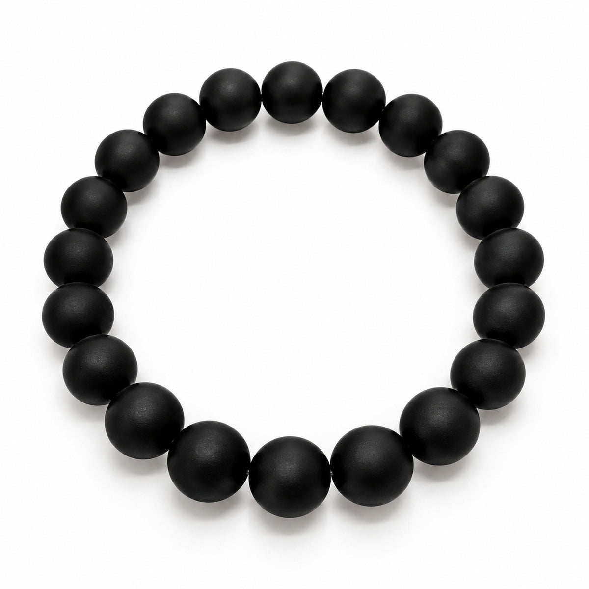 Black Onyx Bead Bracelet – Overhead hero