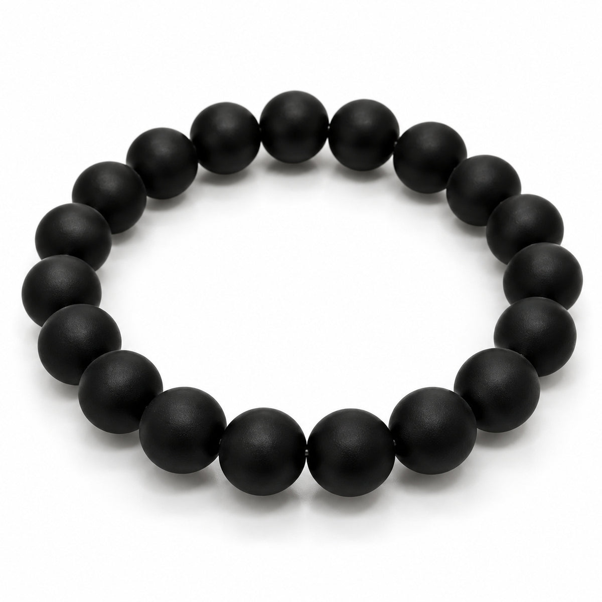 Black Onyx Bead Bracelet – Alternate overhead