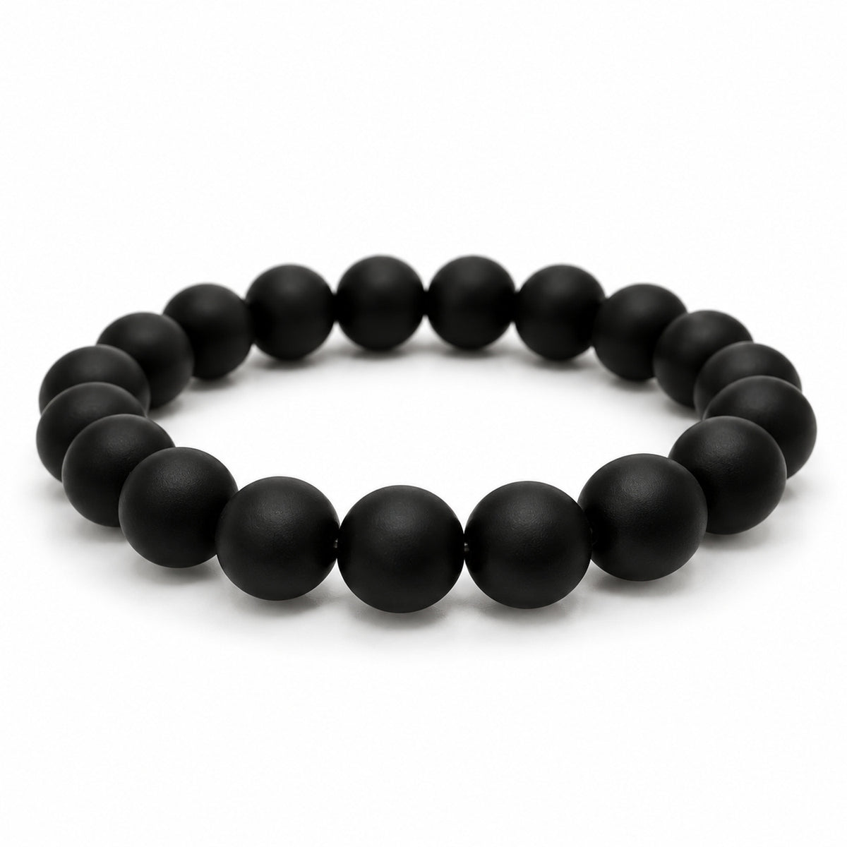Black Onyx Bead Bracelet – Ceramic hand display